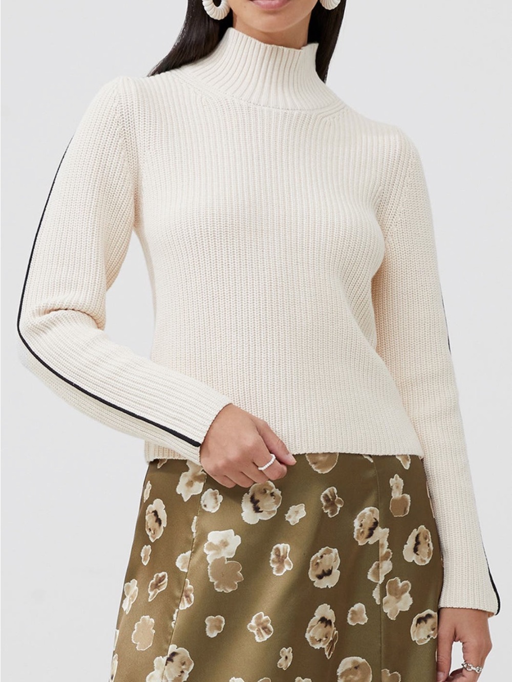 French Connection Tipped Funnel Neck
Sweater